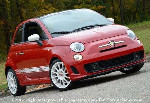 The 2012 Fiat 500 Abarth front end