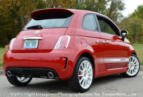 The back end of the 2012 Fiat 500 Abarth