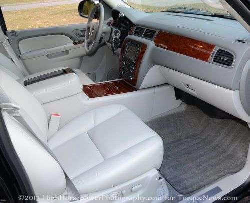 The front interior of the 2013 Chevrolet Suburban LTZ