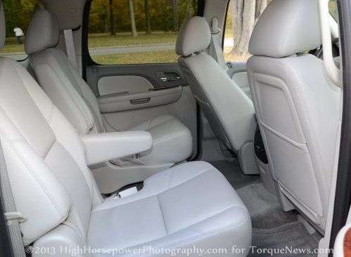 The second row of the 2013 Chevrolet Suburban LTZ