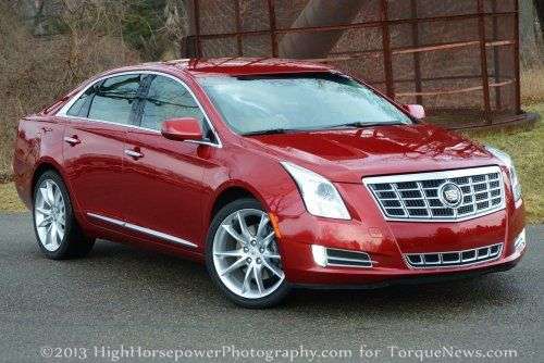 A high angle view of the 2013 Cadillac XTS AWD Premium 