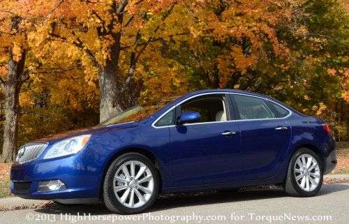 The side profile of the 2013 Buick Verano