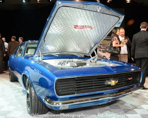 The front end of the 1967 Chevrolet Performance Hot Wheels Camaro Concept 