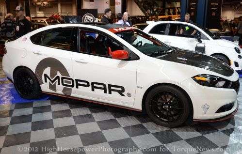 The 2013 Dodge Dart Slingshot from the side