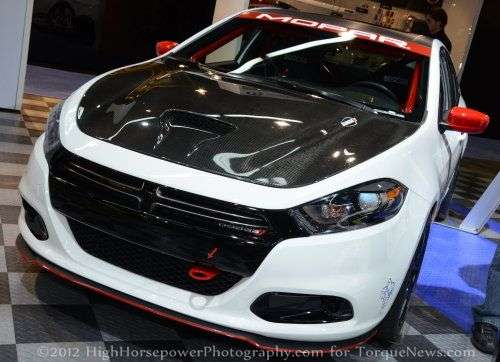 The 2013 Dodge Dart front end