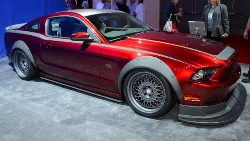 The side profile of the RTR Stage 3 Ford Mustang modified by Mother's