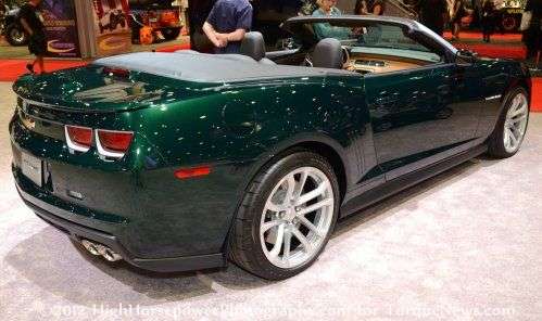 The rear end of the Chevrolet Camaro ZL1 Touring Convertible Concept