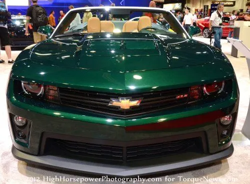 The front end of the Chevrolet Camaro ZL1 Touring Convertible Concept
