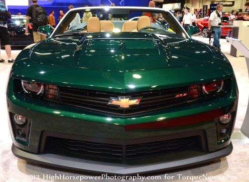 The front end of the Chevrolet Camaro ZL1 Touring Convertible Concept