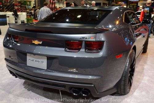 The back end of Tony Stewart's custom Chevrolet Camaro ZL1