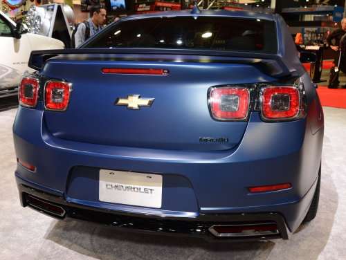 The back end of the 2013 Chevrolet Malibu Performance Concept