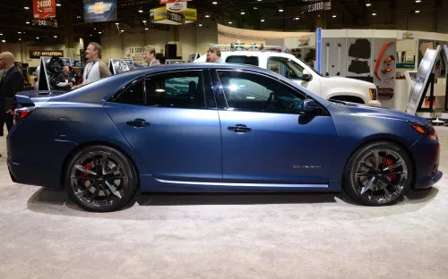 The side profile of the 2013 Chevrolet Malibu Performance Concept