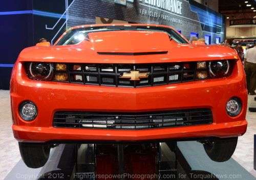 The front end of the 2012 COPO Camaro Convertible