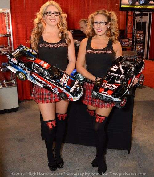 The ladies of the Traxxas display