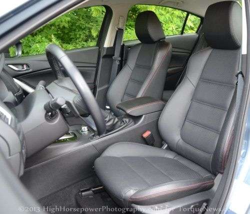 The front seats of the 2014 Mazda6 Grand Touring