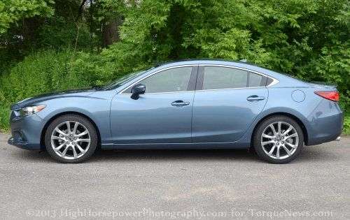 The side profile of the 2014 Mazda6 Grand Touring