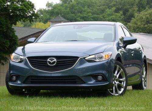 The front end of the 2014 Mazda6 Grand Touring