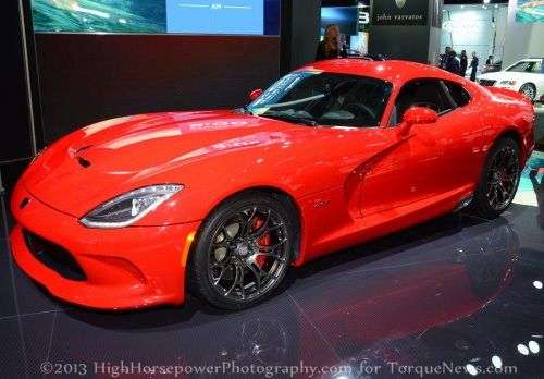 The front of the 2013 SRT Viper GTS