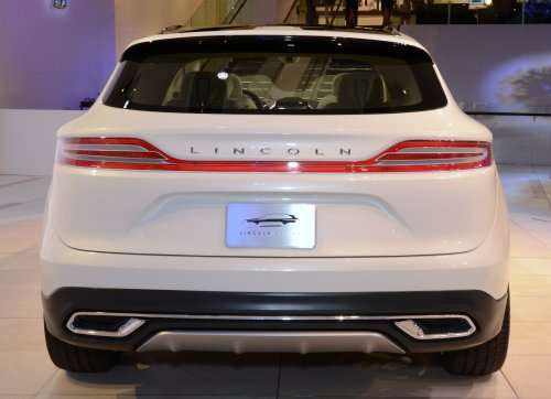 The back end of the new Lincoln MKC Concept