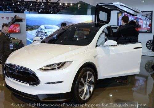 The side of the Tesla Model X