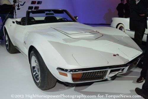 The third generation Chevrolet Corvette in white