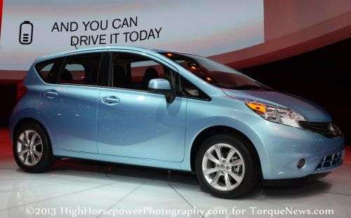 The side profile of the Nissan Versa Note