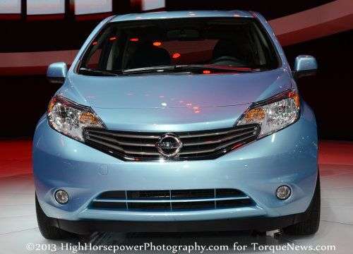 The front end of the Nissan Versa Note