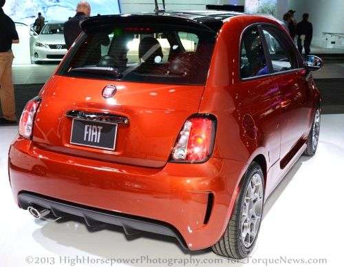 The Fiat 500 Cattiva Concept from the rear