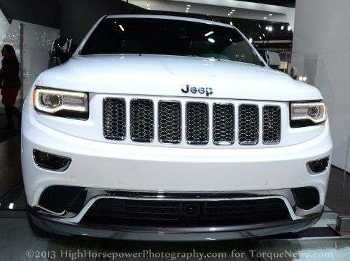 The 2014 Jeep Grand Cherokee in white