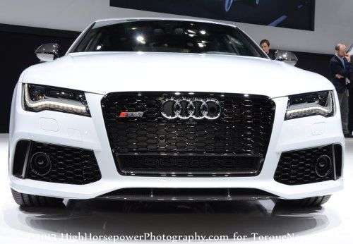 The front end of the 2014 Audi RS7