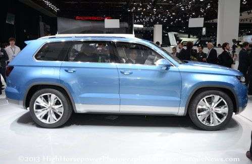 The side profile of the Volkswagen CrossBlue