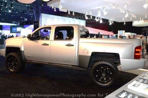 The side profile of the Via Motors XTRUX