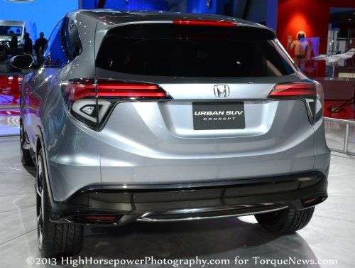 The back end of the Honda Urban SUV Concept