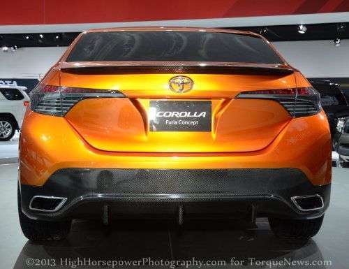 The rear end of the Toyota Corolla Furia Concept