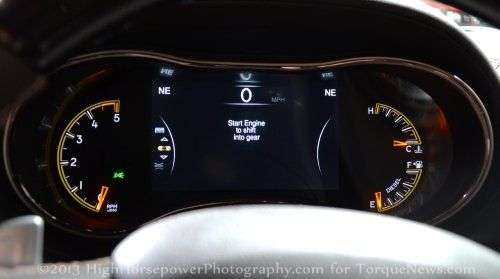 The TFT gauge cluster of the 2014 Jeep Grand Cherokee