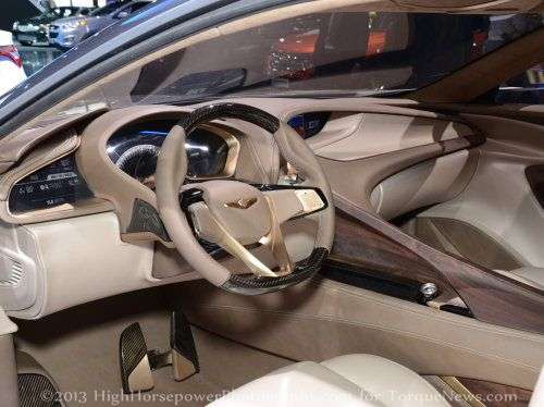 The interior of the Hyundai HCD-14 Genesis Concept