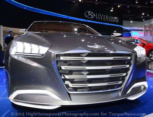 The front end of the Hyundai HCD-14 Genesis Concept 