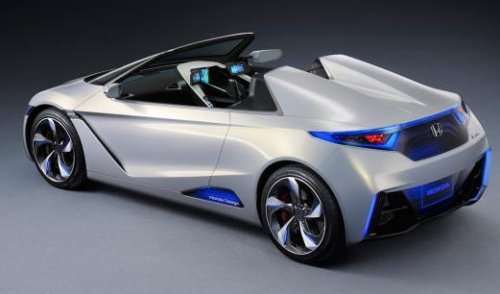 The Honda EV-STER Concept from the rear