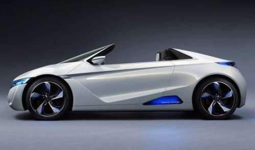 The Honda EV-STER Concept from the side