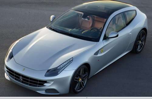 The new Ferrari FF with the glass roof option