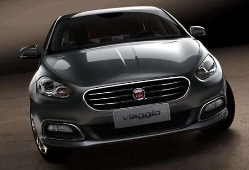The front end of the new Fiat Viaggio