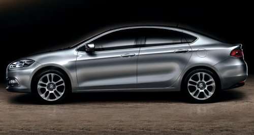 The side profile of the new Fiat Viaggio