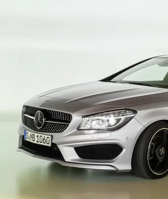 The front end of the Mercedes Benz CLA