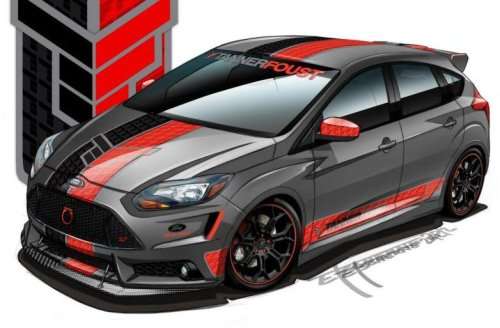 The Ford Focus ST designed by rallycross championship leaded Tanner Foust