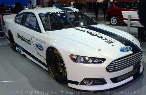The Ford Fusion EcoBoost NASCAR show car