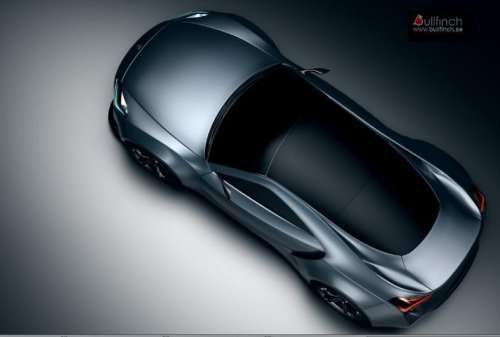 Andreas Fougner’s Toyota Supra design from the top
