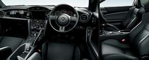 The interior of the Toyota GT86 RC