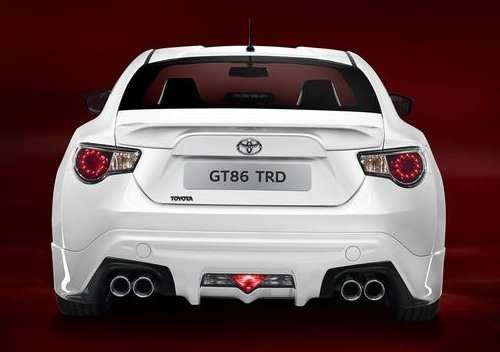 The back end of the Toyota GT86 TRD