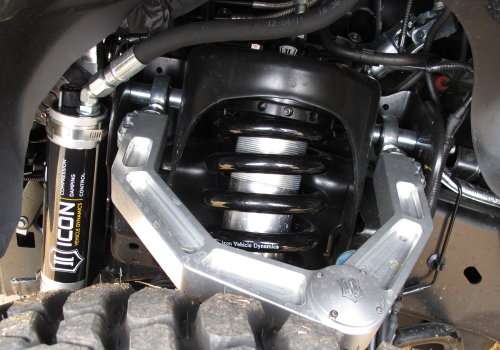 The front suspension of the Foust Edition Ford F150 Raptor