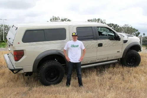 A side shot of the Foust Edition Ford F150 Raptor